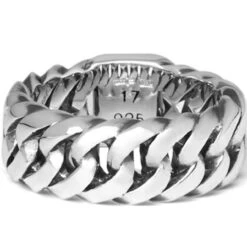 Buddha To Buddha Chain Small Sterling Silver Size 18 Ring 541 -Fashion Watch Shop 001J025410118 52153 28376.1597697765