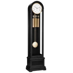 Hermle Mechanical 8-Day Cable Driven Westminster Black Grandfather Clock 01087-740461