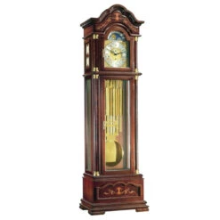 Hermle 8-Day Triple Chime Movement Walnut Finish Solid Wood Floor Clock 01131-031171
