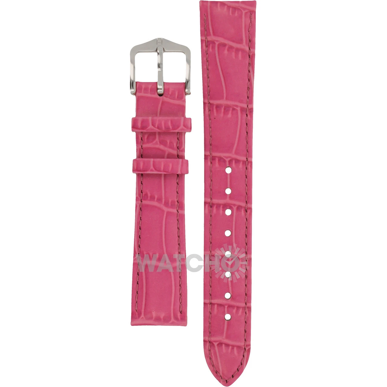 Hirsch Louisianalook Replacement Watch Strap Pink Alligator Embossed Leather 16mm With Free Connecting Pins 1 Hirsch Louisianalook Replacement Watch Strap Pink Alligator Embossed Leather 16mm With Free Connecting Pins