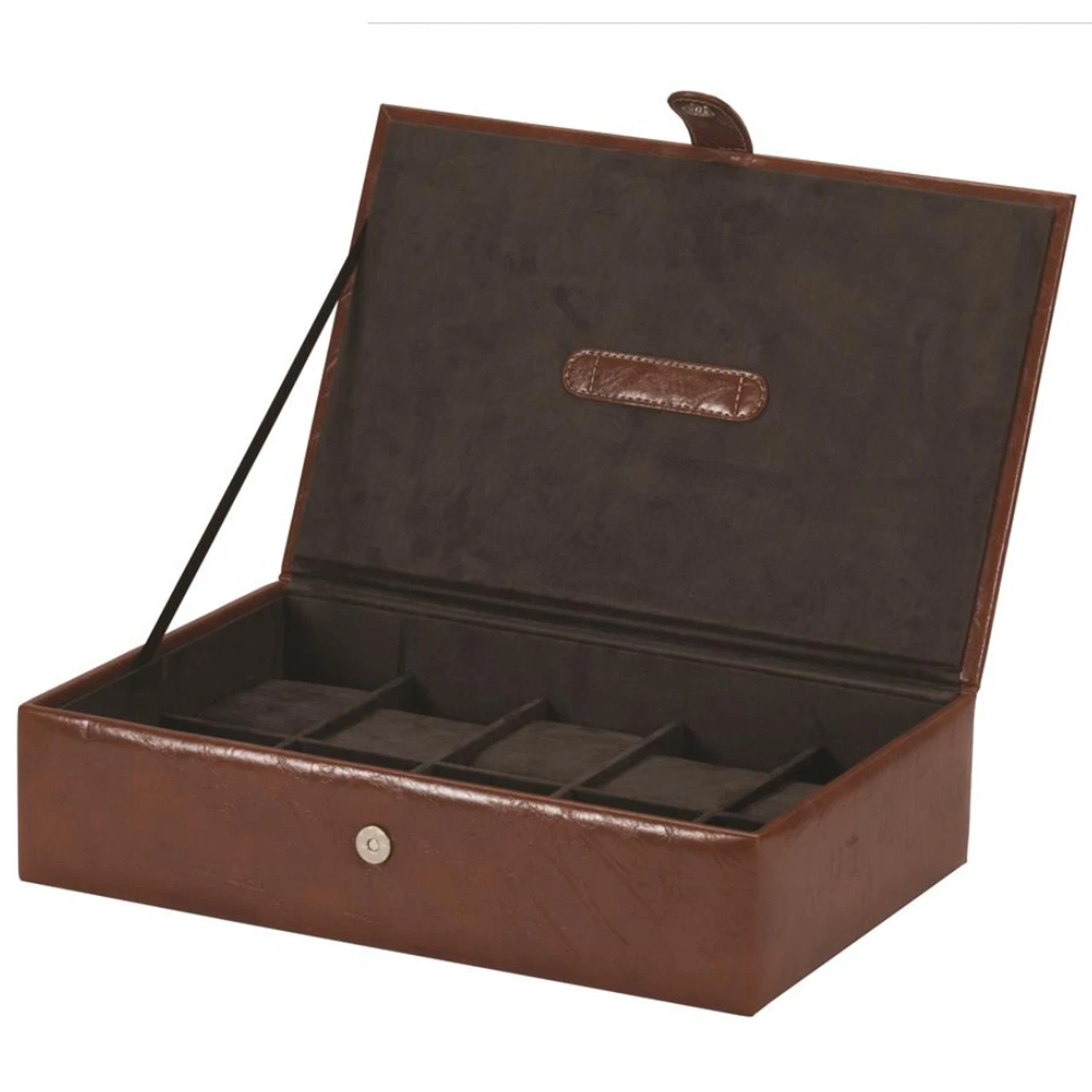 Mele And Co Rhys 10 Piece Watch Box Bonded Leather In Brown 1570 1 Mele And Co Rhys 10 Piece Watch Box Bonded Leather In Brown 1570