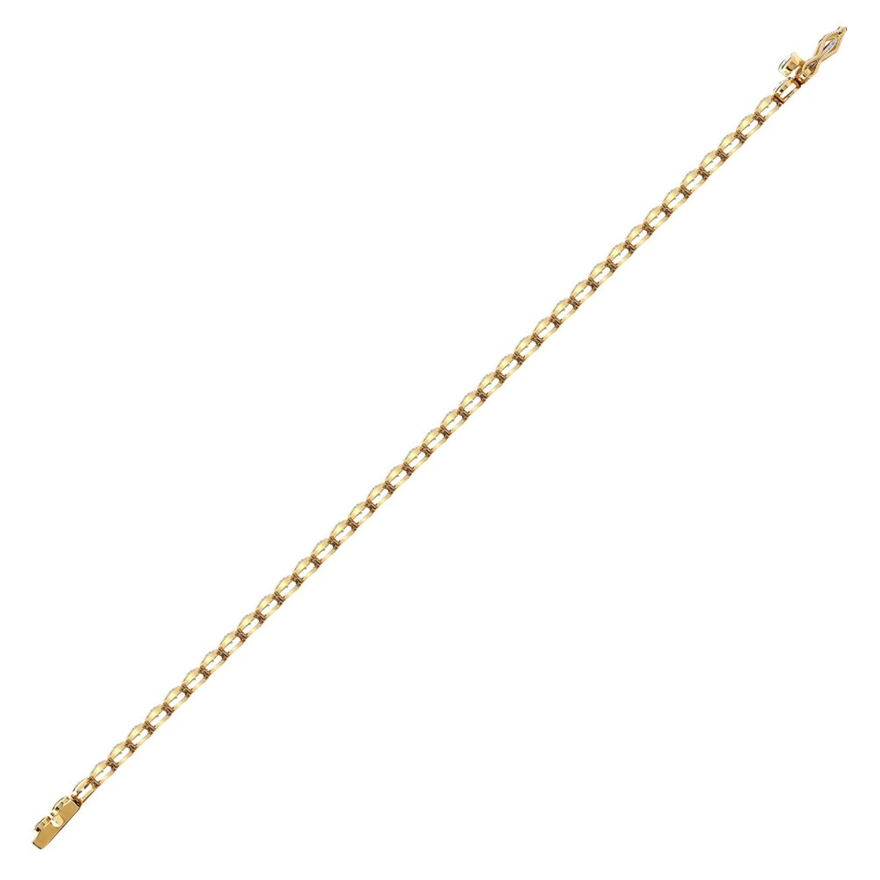 18ct Yellow Gold 2ct Rub-over Diamond Line Bracelet P7021805200 2 18ct Yellow Gold 2ct Rub-over Diamond Line Bracelet P7021805200 - Image 2