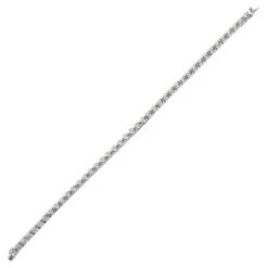 18ct White Gold 4ct Claw Set Diamond Line Bracelet P7021819400 -Fashion Watch Shop 18B019 400 SIDE 1000x1000 10106.1684306790