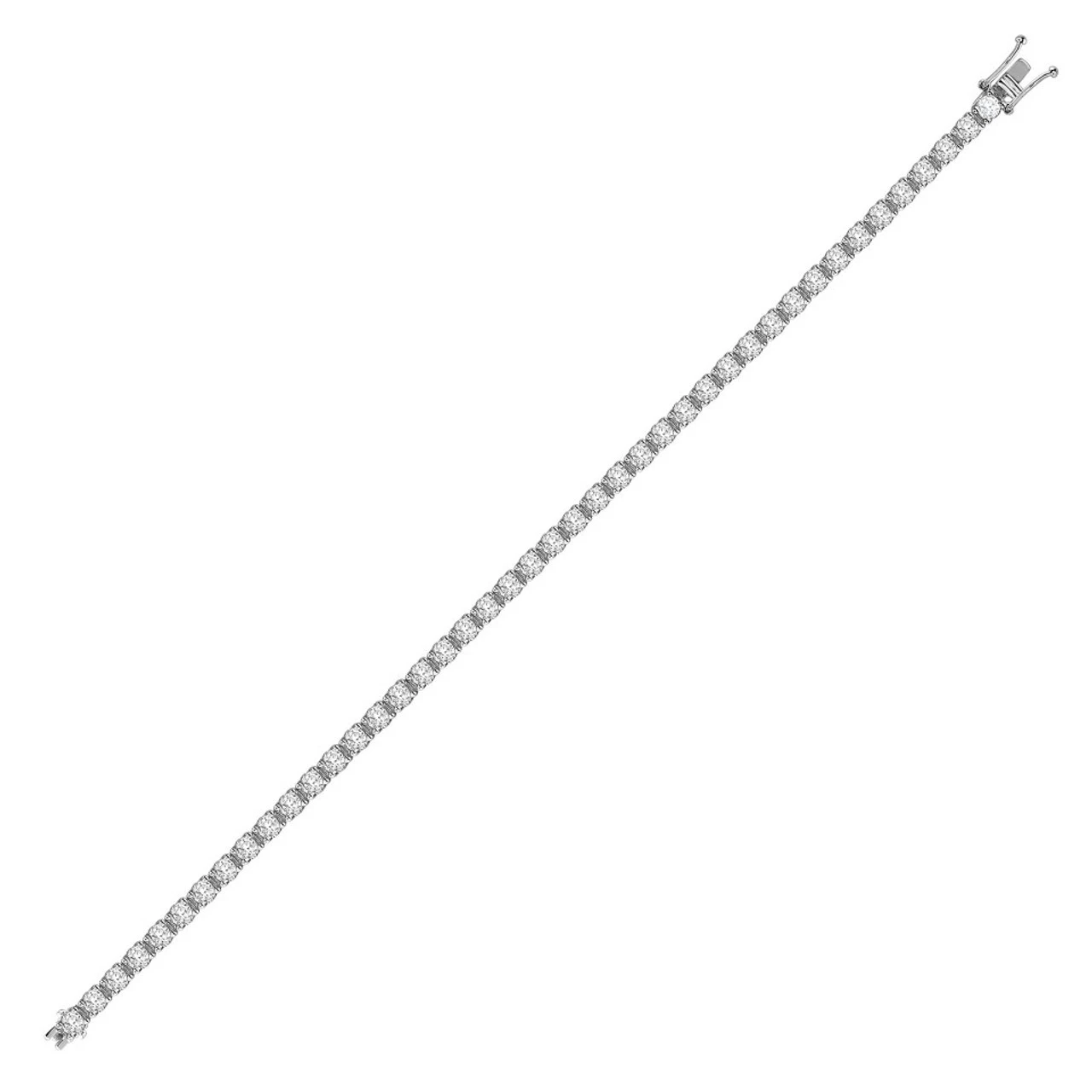 18ct White Gold 3ct Claw Set Diamond H SI3 Line Bracelet P7021890300 1 18ct White Gold 3ct Claw Set Diamond H SI3 Line Bracelet P7021890300
