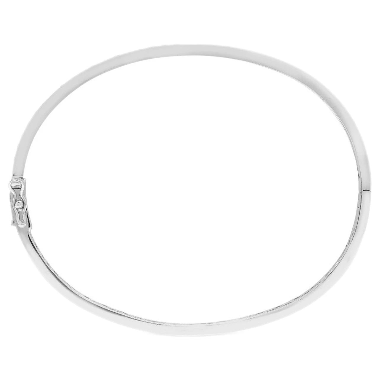 18ct White Gold 95pt Channel Set Diamond Hinged Bangle P70218010 2 18ct White Gold 95pt Channel Set Diamond Hinged Bangle P70218010 - Image 2