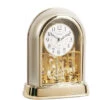 Rhythm Contemporary Mantel Clock Two Tone Gilt With Swaovski Pendulum 4SG696WR18