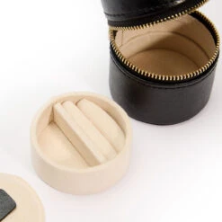 Wolf Palermo Double Watch Roll With Jewellery Case In Black Anthracite 213902 18 Wolf Palermo Double Watch Roll With Jewellery Case In Black Anthracite 213902 -Fashion Watch Shop 213902 9 72965.1675676729