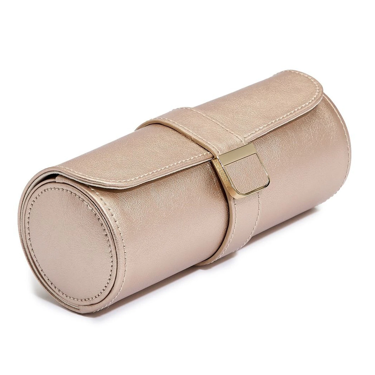 Wolf Palermo Double Watch Roll With Jewellery Case In Rose Gold 213916 4 Wolf Palermo Double Watch Roll With Jewellery Case In Rose Gold 213916 - Image 4