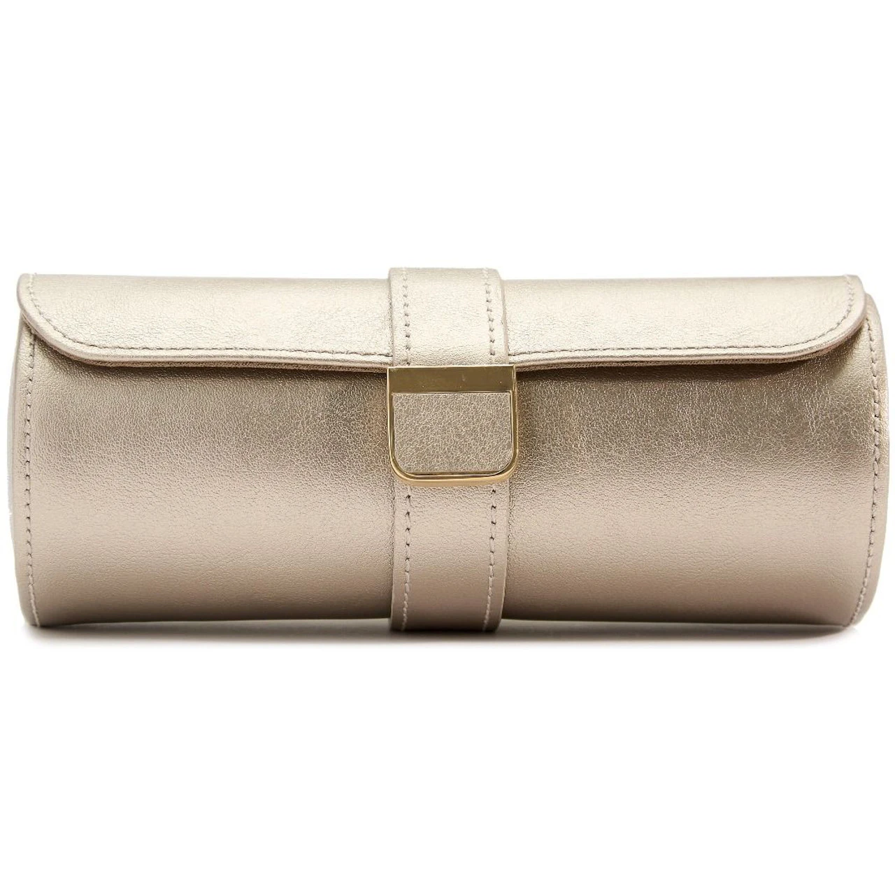 Wolf Palermo Double Watch Roll With Jewellery Case In Pewter 213978 3 Wolf Palermo Double Watch Roll With Jewellery Case In Pewter 213978 - Image 3