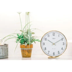 Hermle Quartz Crystal Glass Brass Table Clock 22986-002100 -Fashion Watch Shop 22986 002100 76495.1655458790
