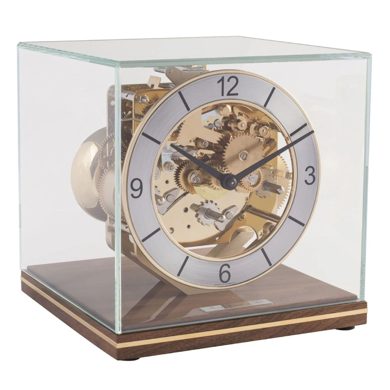 Hermle 8-Day Westminster Chime Movement Walnut Finish Mantel Clock 23052-030340 1 Hermle 8-Day Westminster Chime Movement Walnut Finish Mantel Clock 23052-030340