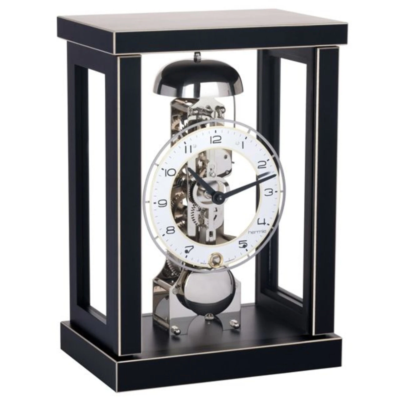 Hermle Mechanical 14-Day Power Reserve Black Mantel Clock 27-23056-740791 1 Hermle Mechanical 14-Day Power Reserve Black Mantel Clock 27-23056-740791