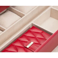 Wolf Caroline Extra Large Red Jewellery Case 329572 7 Wolf Caroline Extra Large Red Jewellery Case 329572 -Fashion Watch Shop 329572 4 67195.1685084103