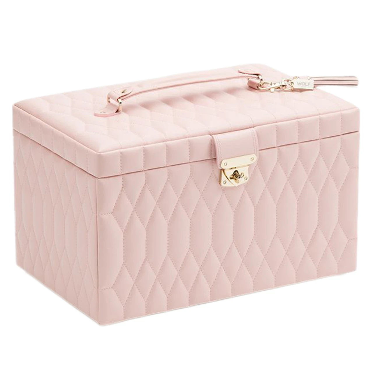 Wolf Caroline Large Rose Quartz Jewellery Case 329615 4 Wolf Caroline Large Rose Quartz Jewellery Case 329615 - Image 4