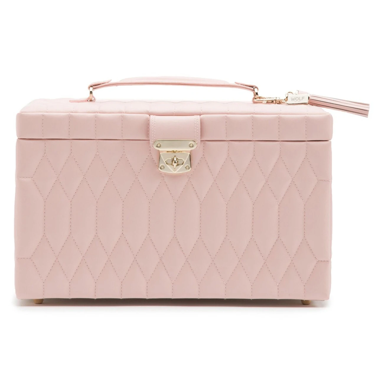 Wolf Caroline Large Rose Quartz Jewellery Case 329615 3 Wolf Caroline Large Rose Quartz Jewellery Case 329615 - Image 3