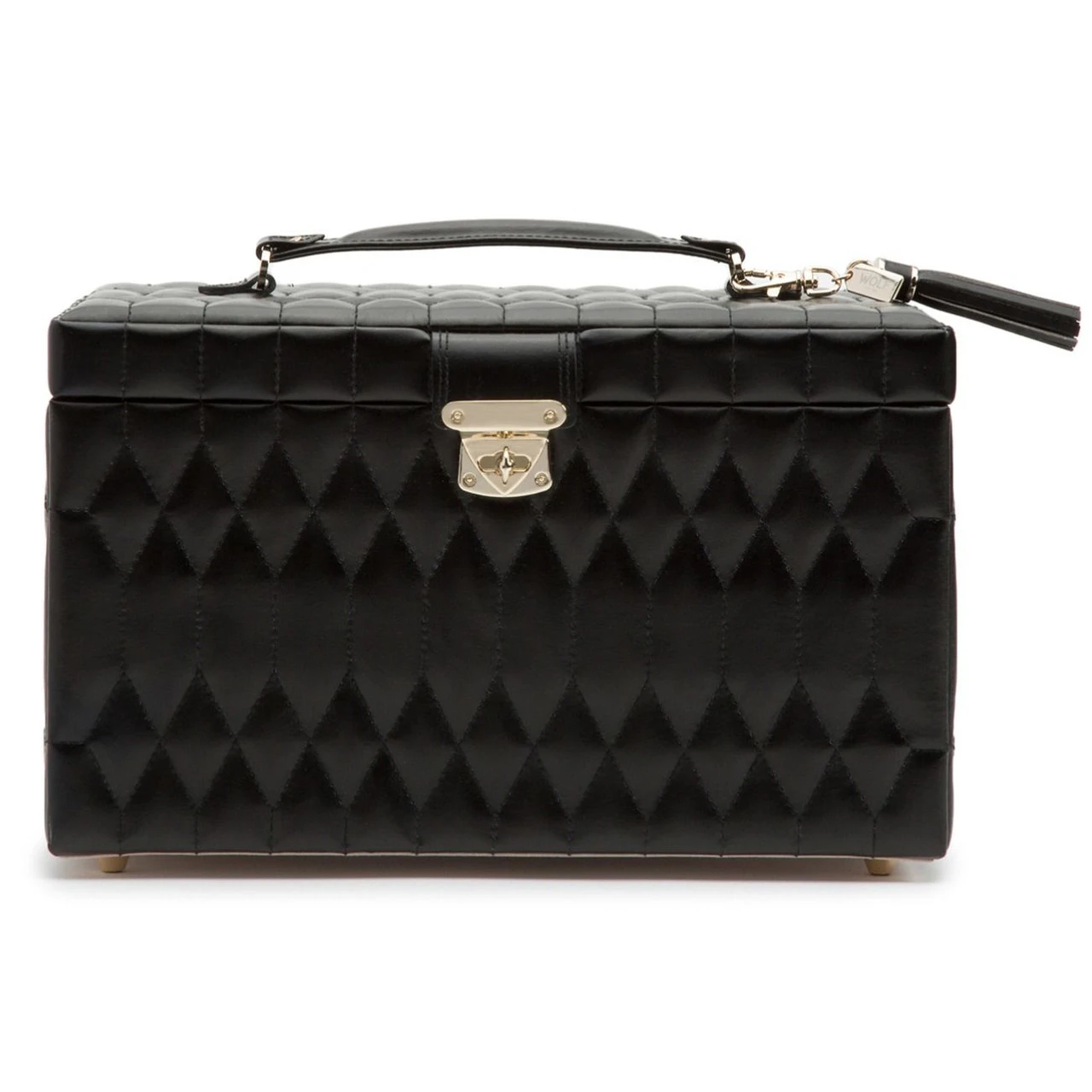 Wolf Caroline Large Black Jewellery Case 329671 2 Wolf Caroline Large Black Jewellery Case 329671 - Image 2