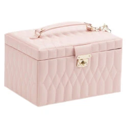 Wolf Caroline Medium Rose Quartz Jewellery Case 329715 -Fashion Watch Shop 329715 2 83277.1685083815