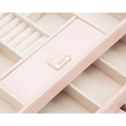 Wolf Caroline Medium Rose Quartz Jewellery Case 329715 -Fashion Watch Shop 329715 4 64713.1685083819