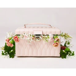 Wolf Caroline Medium Rose Quartz Jewellery Case 329715 -Fashion Watch Shop 329715 5 98448.1685083821