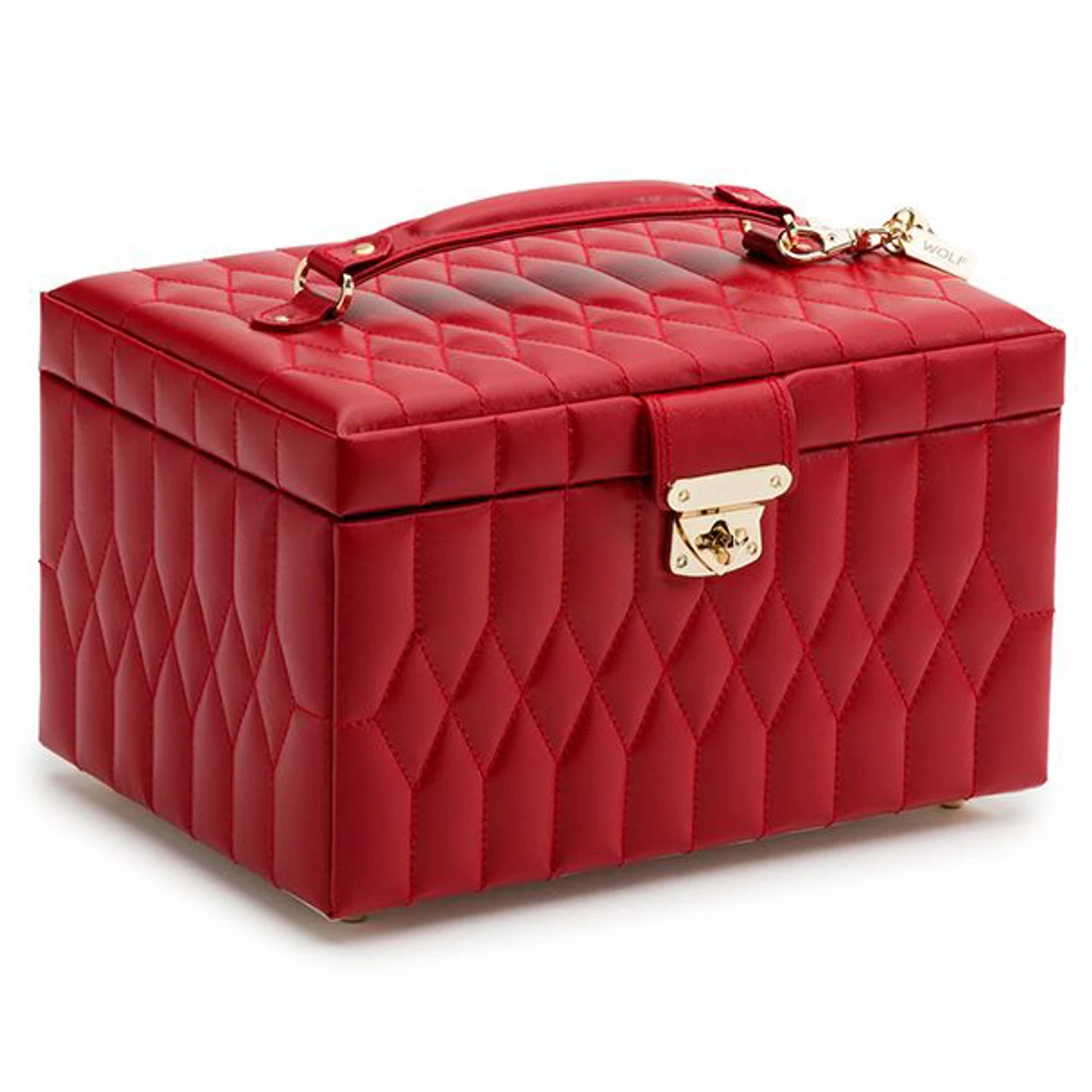 Wolf Caroline Medium Red Jewellery Case 329772 3 Wolf Caroline Medium Red Jewellery Case 329772 - Image 3