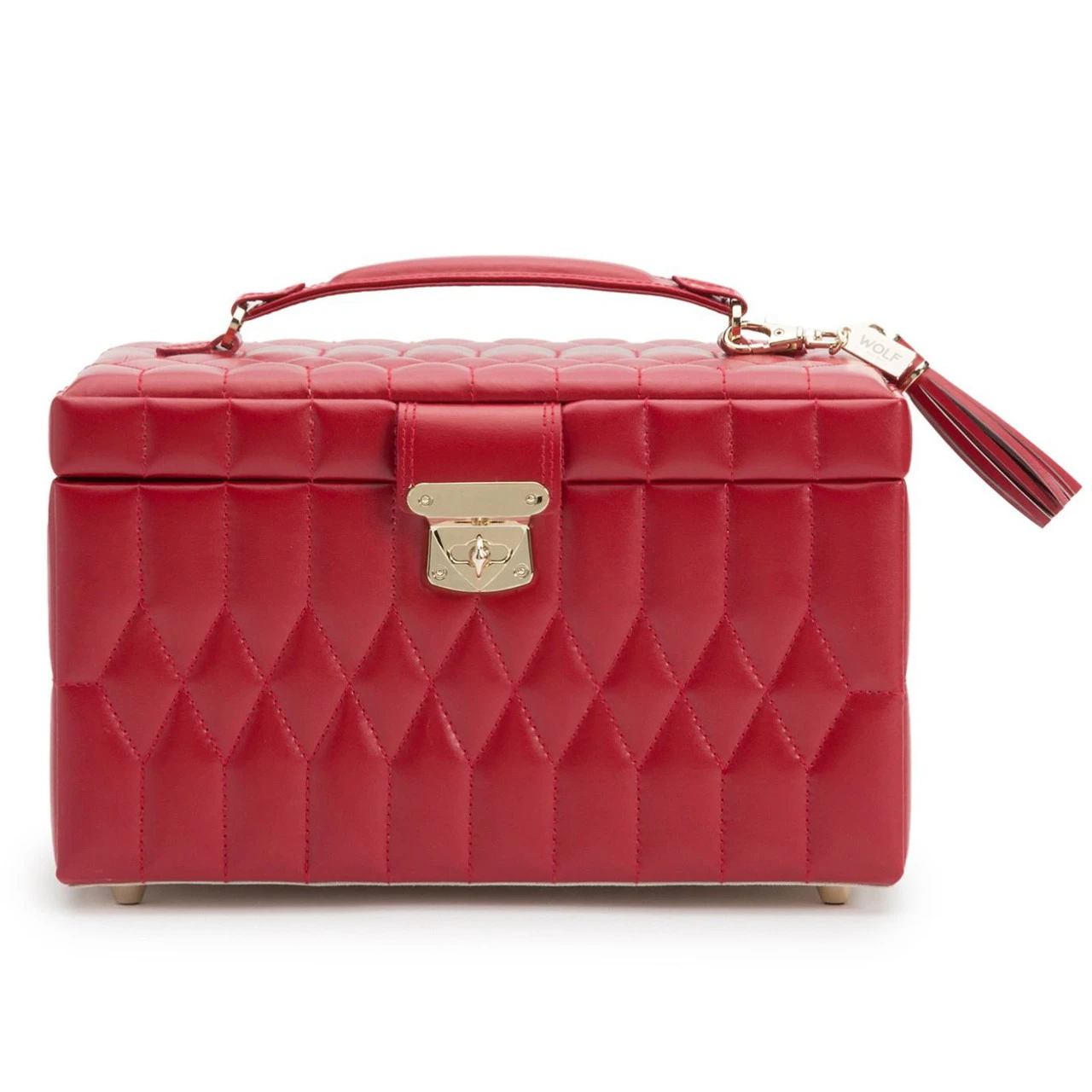 Wolf Caroline Medium Red Jewellery Case 329772 2 Wolf Caroline Medium Red Jewellery Case 329772 - Image 2