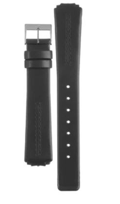 Skagen Replacement Black Leather Watch Strap For 433SSLC And 433SSLB With Free Connecting Screws