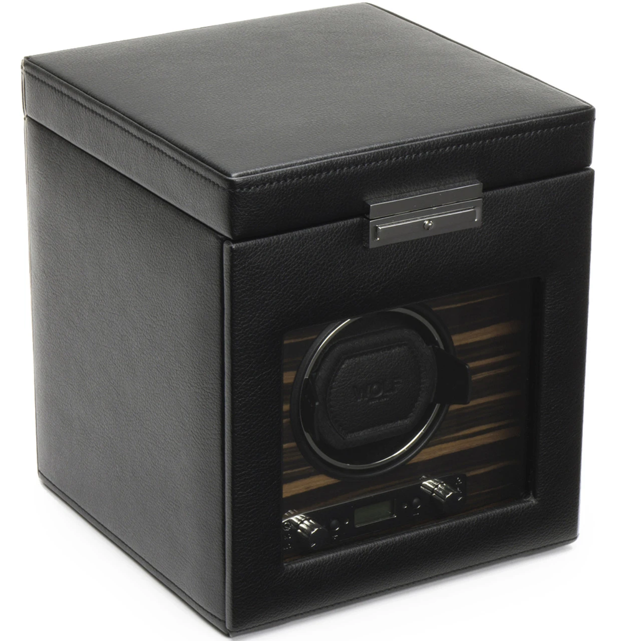 WOLF Roadstar Single Watch Winder With Storage 457156 1 WOLF Roadstar Single Watch Winder With Storage 457156