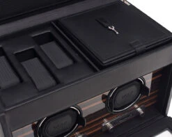WOLF Roadster Black Double Watch Winder With 3 Piece Storage 457256 -Fashion Watch Shop 457256 4 88095.1546602160