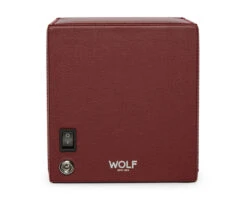 Wolf Cub Single Watch Winder With Glass Cover Bordeaux 461126 9 Wolf Cub Single Watch Winder With Glass Cover Bordeaux 461126 -Fashion Watch Shop 461126 3 03172.1605542595