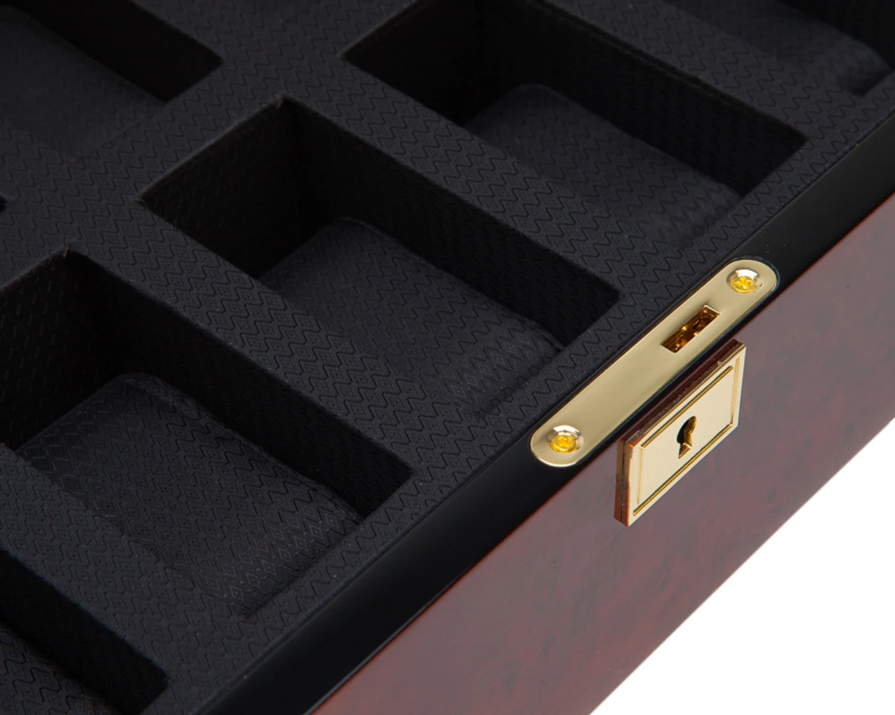 Wolf Savoy Burlwood Wooden Watch Storage Box Fits 10 Watches 461610 2 Wolf Savoy Burlwood Wooden Watch Storage Box Fits 10 Watches 461610 - Image 2