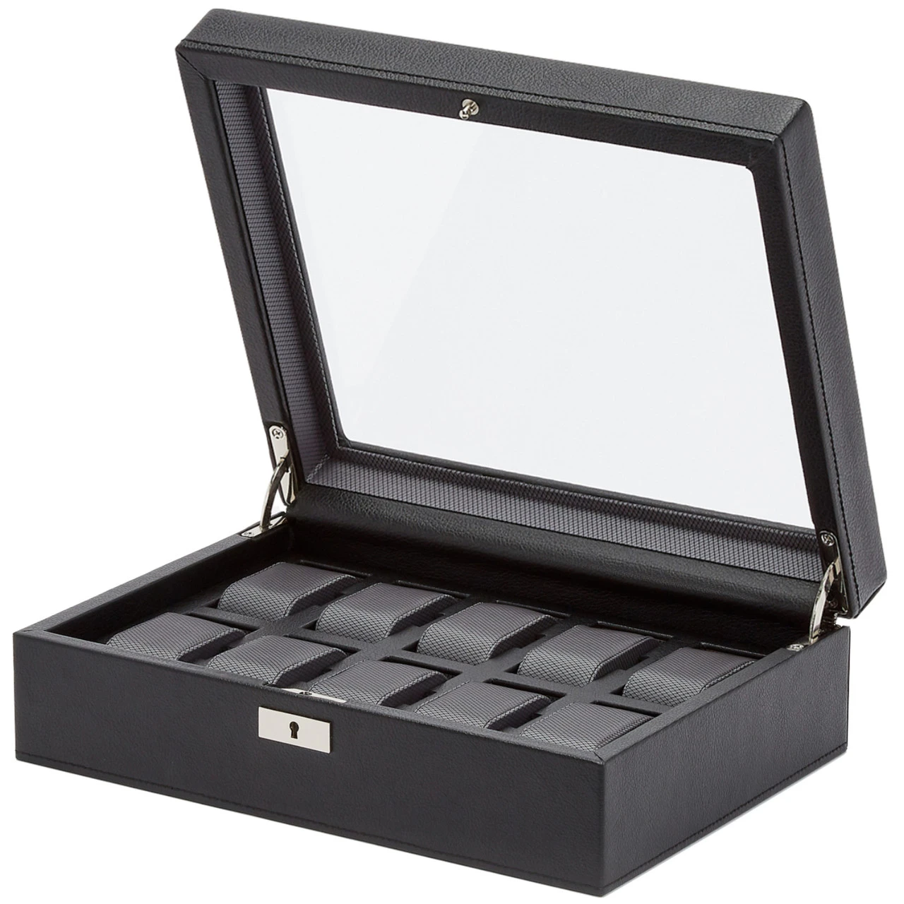WOLF Viceroy 10 Piece Black Watch Box 466102 2 WOLF Viceroy 10 Piece Black Watch Box 466102 - Image 2