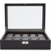 WOLF Viceroy 10 Piece Black Watch Box 466102