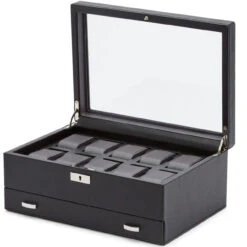 WOLF Viceroy 10 Piece Black Watch Box With Storage 466202 12 WOLF Viceroy 10 Piece Black Watch Box With Storage 466202 -Fashion Watch Shop 466202 1 67961.1619177455 1