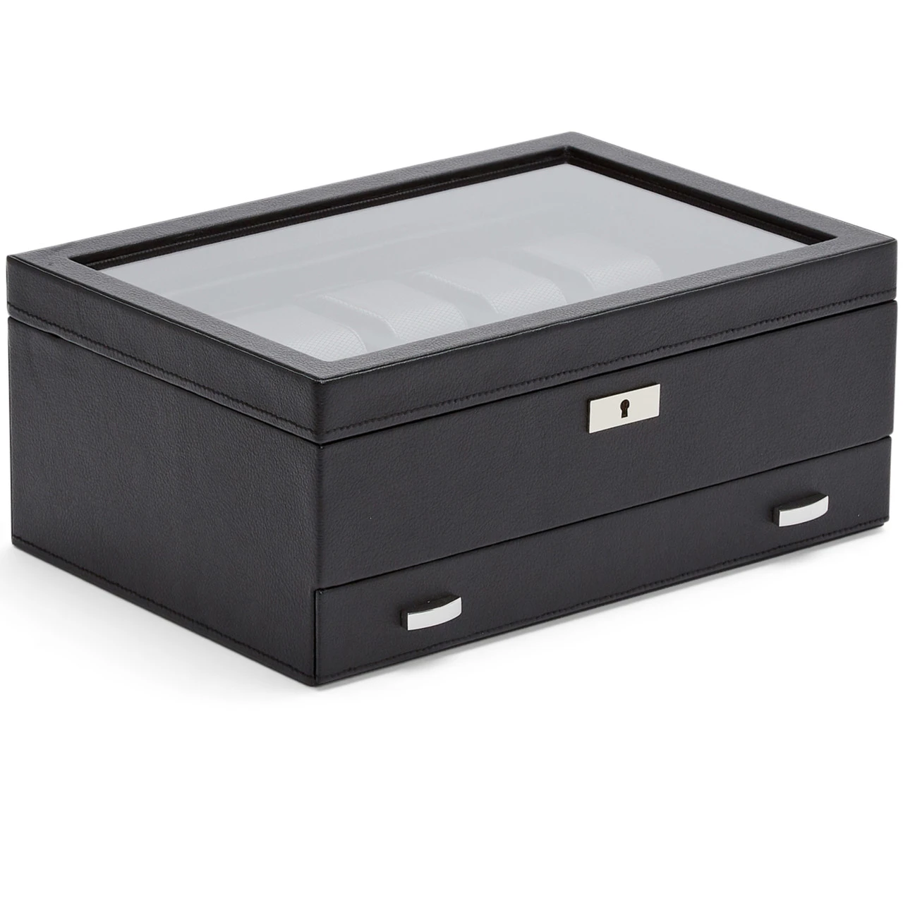 WOLF Viceroy 10 Piece Black Watch Box With Storage 466202 5 WOLF Viceroy 10 Piece Black Watch Box With Storage 466202 - Image 5