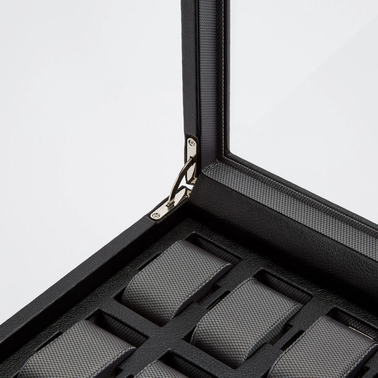 WOLF Viceroy 10 Piece Black Watch Box With Storage 466202 6 WOLF Viceroy 10 Piece Black Watch Box With Storage 466202 - Image 6