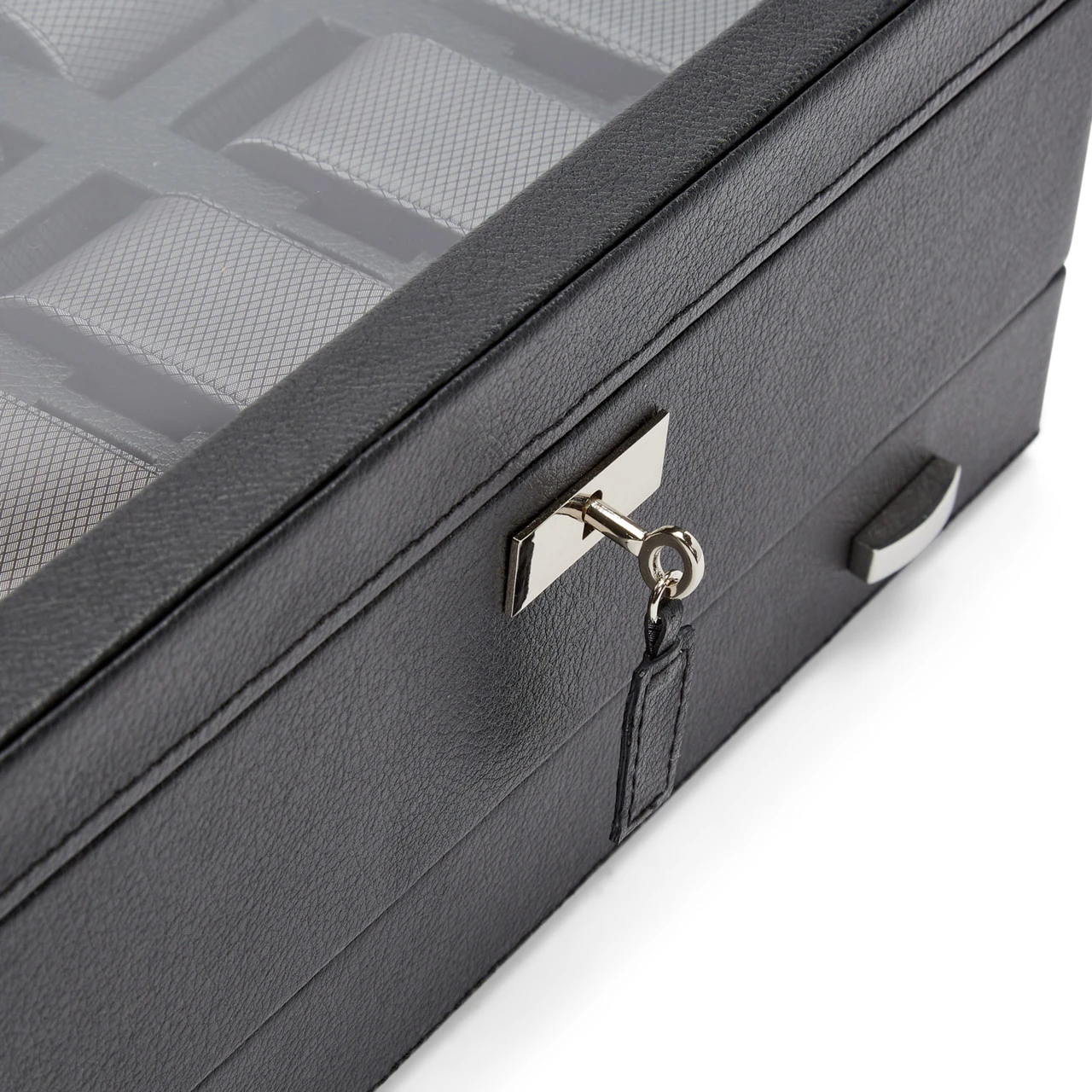WOLF Viceroy 10 Piece Black Watch Box With Storage 466202 9 WOLF Viceroy 10 Piece Black Watch Box With Storage 466202 - Image 9