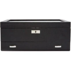 WOLF Viceroy 10 Piece Black Watch Box With Storage 466202 19 WOLF Viceroy 10 Piece Black Watch Box With Storage 466202 -Fashion Watch Shop 466202 89433.1619177474