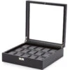 WOLF Viceroy 15 Piece Black Watch Box 466302