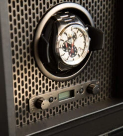 WOLF Axis Collection Powder Coat Single Watch Winder With Storage 469203 -Fashion Watch Shop 469203 AXIS single winder 96248.1615458087