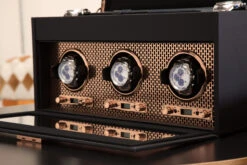 WOLF Axis Collection Copper Triple Watch Winder With Storage 469416 -Fashion Watch Shop 469416 Axis 3pcWinder 48279.1615457928