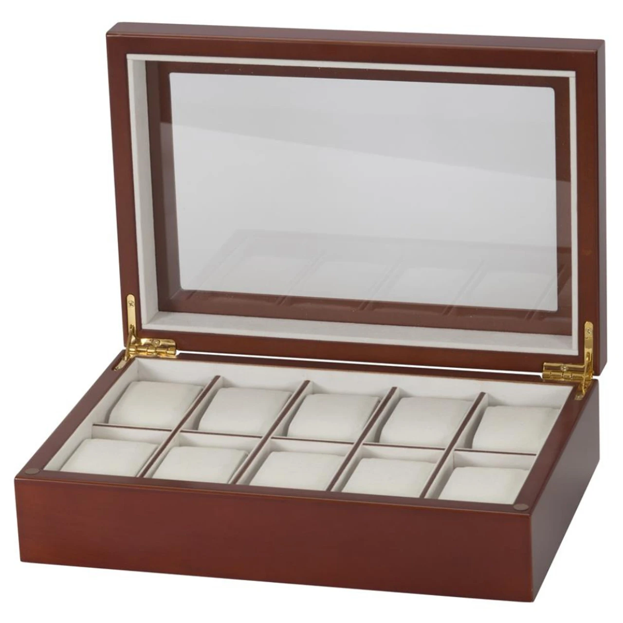 Mele And Co Bailey 10 Piece Watch Box Wooden Walnut Finish 472 2 Mele And Co Bailey 10 Piece Watch Box Wooden Walnut Finish 472 - Image 2