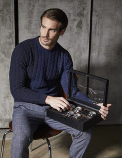 WOLF Roadster 10 Piece Leather Watch Box 477556 -Fashion Watch Shop 477556 RoadsterWatchBox 10pc 49785.1615457628