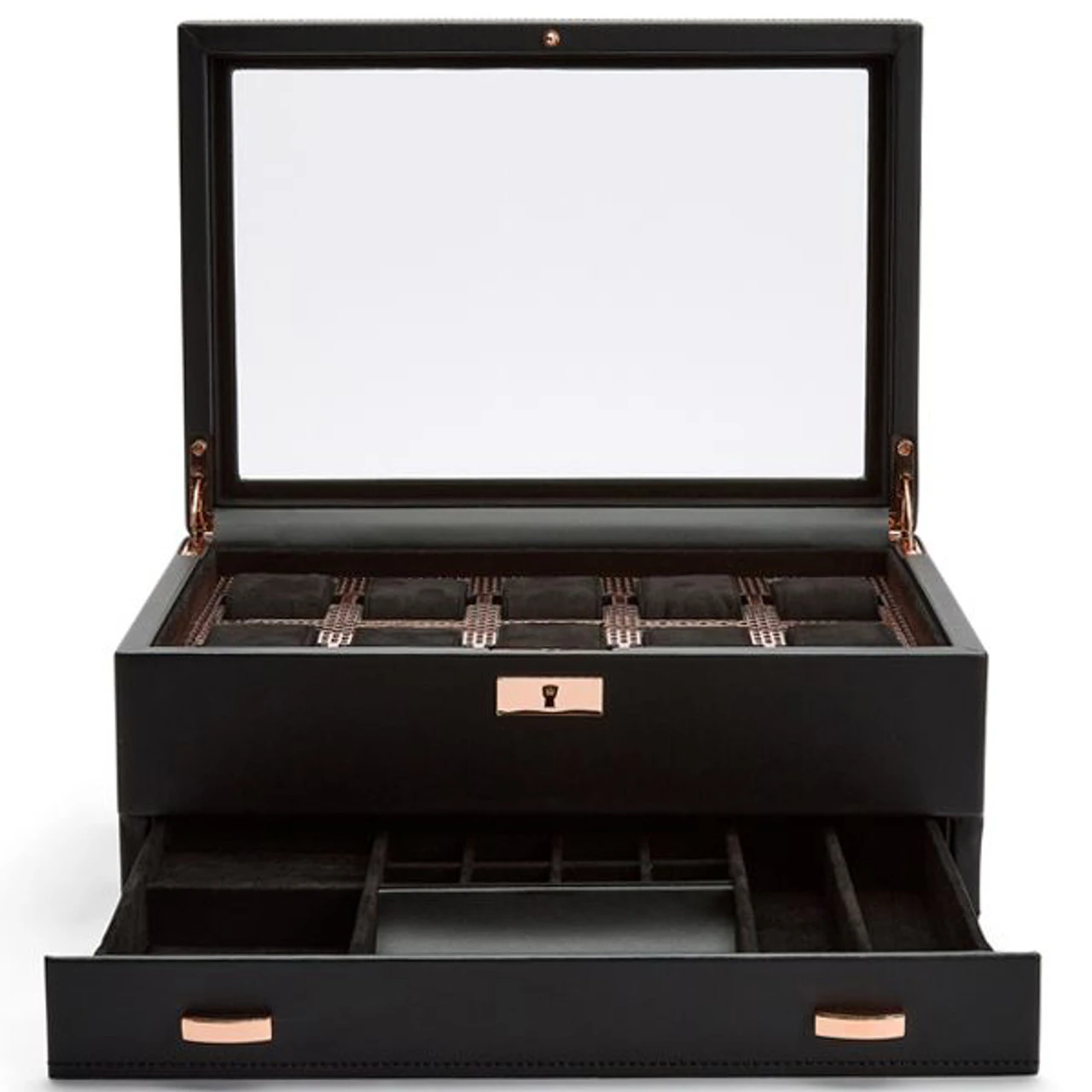 Wolf Axis 10 Piece Copper Plated With Drawer Watch Box 488216 5 Wolf Axis 10 Piece Copper Plated With Drawer Watch Box 488216 - Image 5