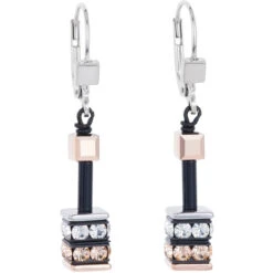 Coeur De Lion Ladies GeoCube Swarovski Crystals Multicolour Earrings 4928-20-1523