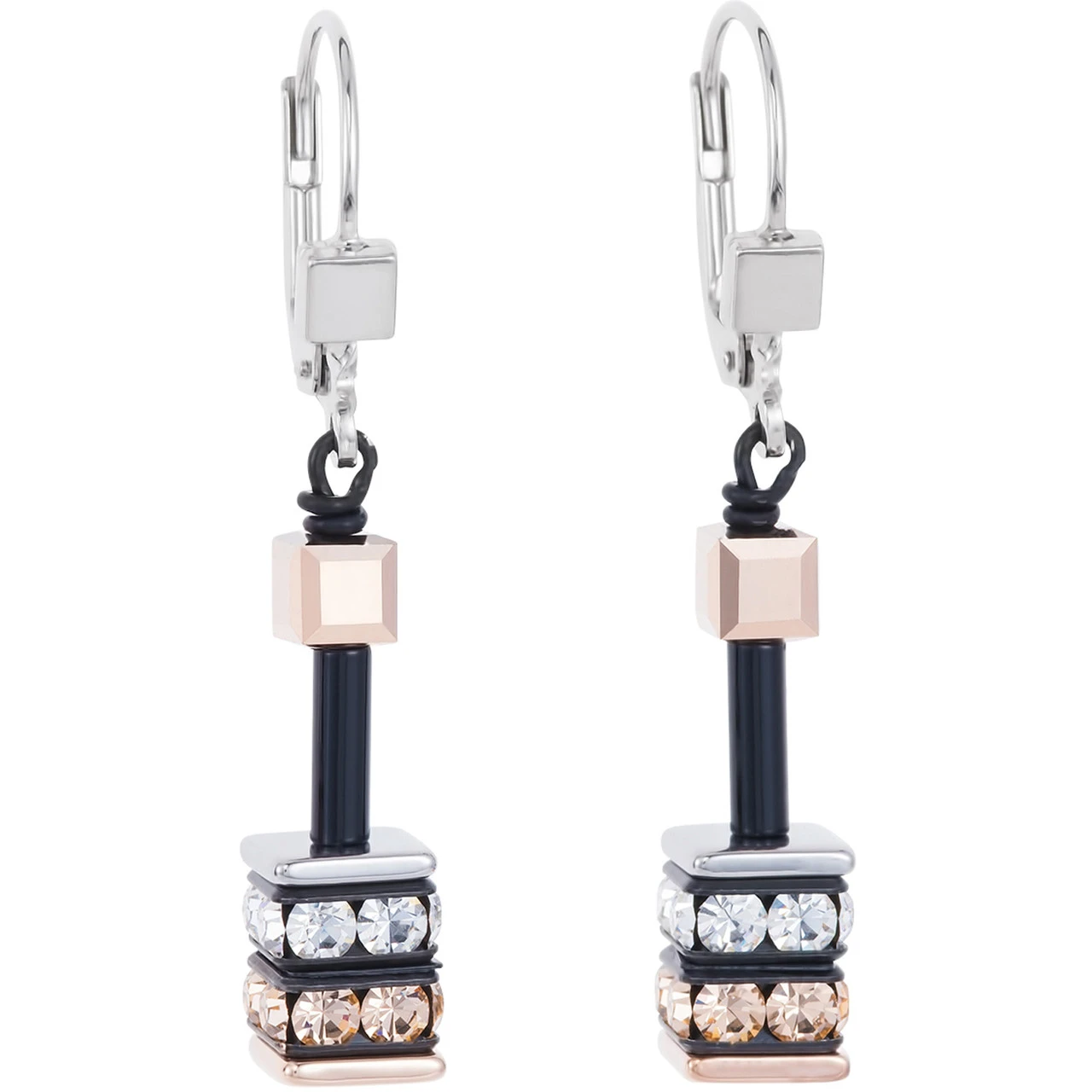 Coeur De Lion Ladies GeoCube Swarovski Crystals Multicolour Earrings 4928-20-1523 1 Coeur De Lion Ladies GeoCube Swarovski Crystals Multicolour Earrings 4928-20-1523