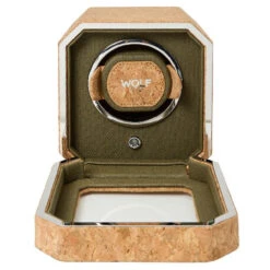 Wolf Cortica Single Watch Winder With Khaki Green Interior 668161 8 Wolf Cortica Single Watch Winder With Khaki Green Interior 668161 -Fashion Watch Shop 668161 2 54052.1679982400