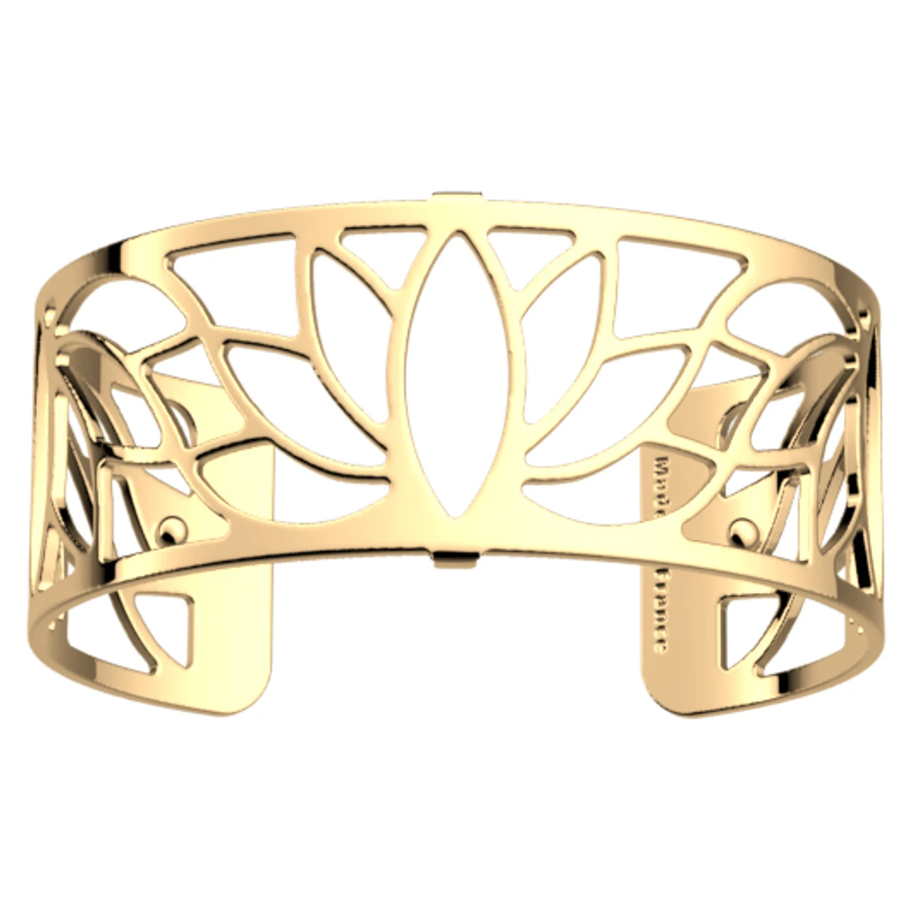 Les Georgettes Ladies Bracelet Gold Plated Lotus 25mm 70356080100000 1 Les Georgettes Ladies Bracelet Gold Plated Lotus 25mm 70356080100000