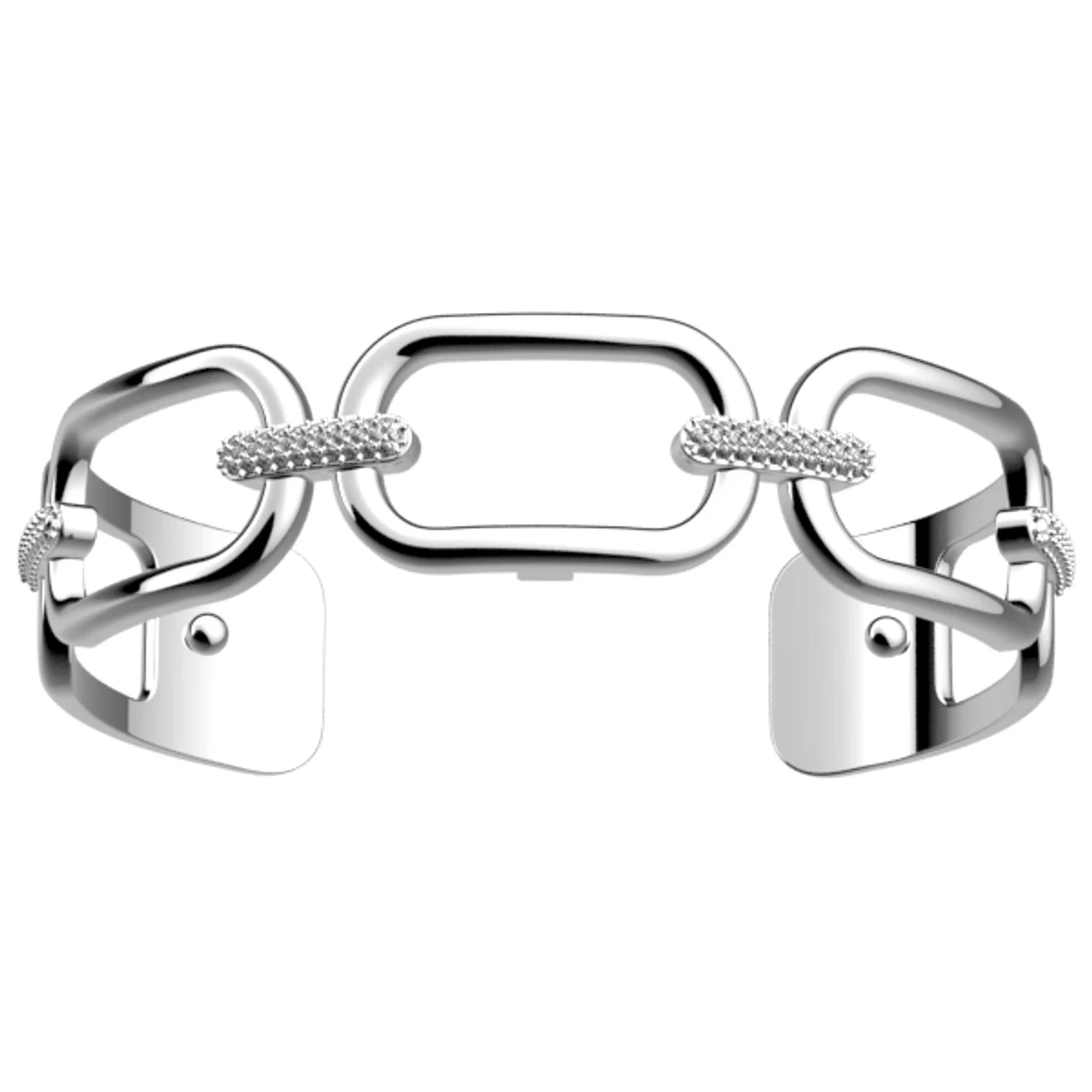 Les Georgettes Ladies Bracelet Silver Finish Chaine 14mm 70394171608000 1 Les Georgettes Ladies Bracelet Silver Finish Chaine 14mm 70394171608000