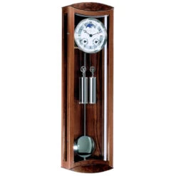 Hermle Regulator Mechanical 8-Day Cable Driven Walnut Finish Wall Clock 70650-030058
