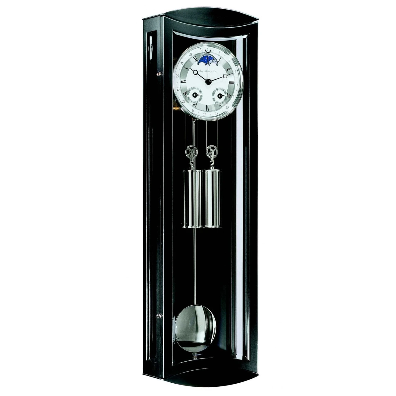 Hermle Regulator Mechanical 8-Day Cable Driven Black Wall Clock 70650-740058 1 Hermle Regulator Mechanical 8-Day Cable Driven Black Wall Clock 70650-740058